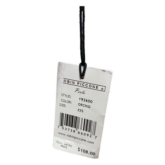 Robin Piccone Halter Swimwear XS Top Orchid Cross-Back - Picture 10 of 10